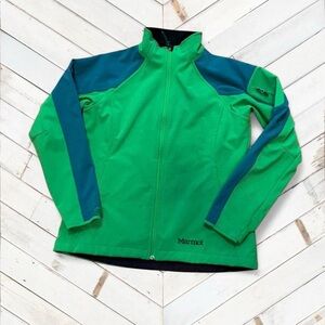 Marmot Vibrant Green and Teal Jacket